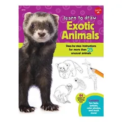 Coperta cărții Learn to Draw Exotic Animals, Robbin Cuddy