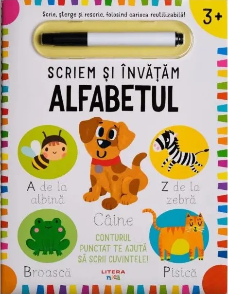 Coperta cărții Scriem si invatam. Alfabetul