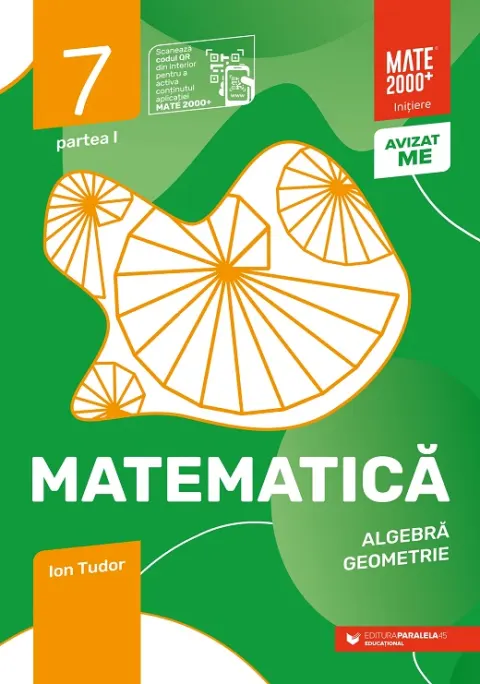 Coperta cărții Matematică. Algebră, geometrie. Caiet de lucru. Clasa a VII-a. Inițiere. Partea I