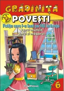 Coperta cărții Povesti: Fetita care l-a luat pe NU in brate. Banul muncit. Omul si magarul