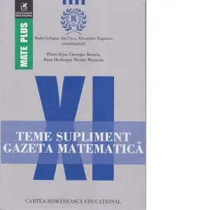 Coperta cărții Teme supliment. Gazeta Matematica. Clasa a XI-a