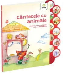 Coperta cărții Cantecele cu animale. Carte cu sunete