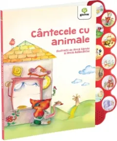 Coperta cărții Cantecele cu animale. Carte cu sunete