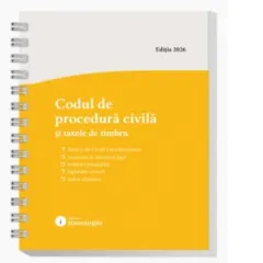Coperta cărții Codul de procedura civila si taxele de timbru. Actualizat la 1 septembrie 2026, spiralat