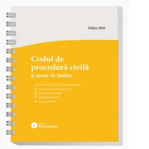 Coperta cărții Codul de procedura civila si taxele de timbru. Actualizat la 1 septembrie 2026, spiralat