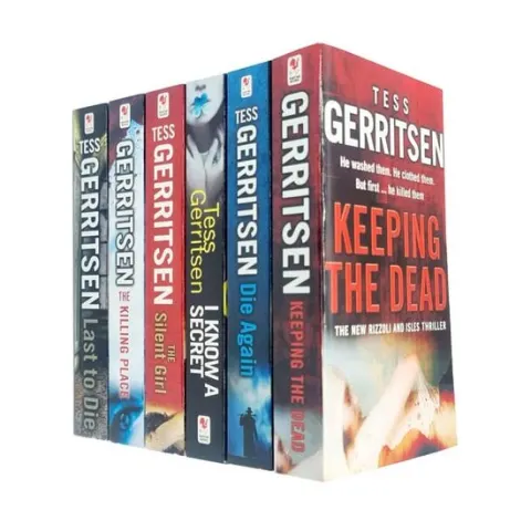 Coperta cărții Rizzoli & Isles series 5 Books Collection Set By Tess Gerritsen (Keeping the Dead, The Killing Place, Last to Die, Vanish, The Mephisto Club)