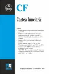 Coperta cărții Cartea funciara (editie actualizata la 17 septembrie 2014)