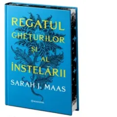 Coperta cărții Regatul gheturilor si al instelarii. Al patrulea volum al seriei Acotar (editie hardcover, sprayed edges)