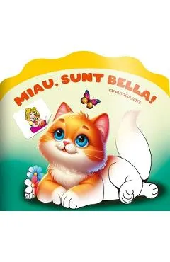 Coperta cărții Miau, sunt Bella! Carte de colorat cu autocolante