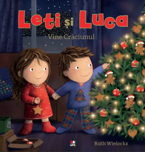 Coperta cărții Leti și Luca. Vine Crăciunul