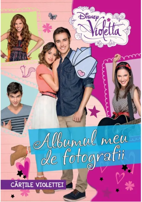 Coperta cărții Disney. Violetta. Cărțile Violettei. Albumul meu de fotografii