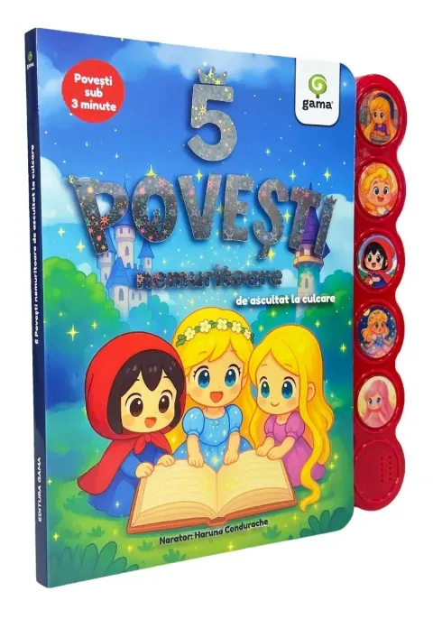 Coperta cărții 5 povesti nemuritoare de ascultat la culcare