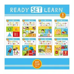 Coperta cărții Ready Set Learn - 8 Books - Wipe Clean (Age 3+)