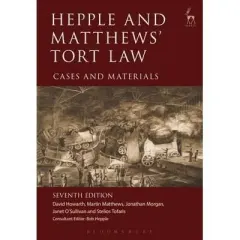 Coperta cărții Hepple and Matthews' Tort Law : Cases and Materials