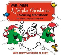 Coperta cărții Mr Men A White Christmas Colouring Storybook