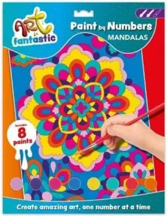 Coperta cărții Art Fantastic Paint-By-Numbers Kit: Mandalas