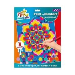 Coperta cărții Art Fantastic Paint-By-Numbers Kit: Mandalas