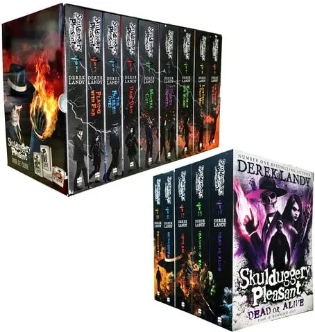 Coperta cărții Skulduggery Pleasant Series 14 Books Collection Set By Derek Landy