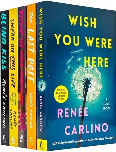 Coperta cărții Renee Carlino 5 Books Collection Set (the Last Post, Before We Were Strangers, Swear On This Life, Blind Kiss & Wish You Were Here)