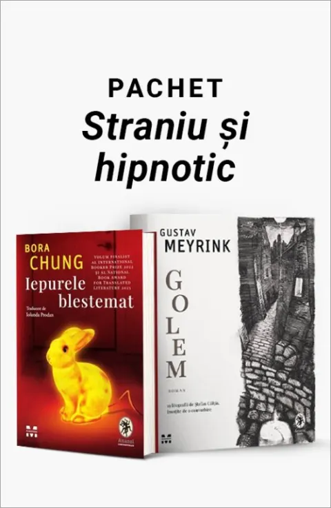 Coperta cărții Pachet Straniu și hipnotic. Iepurele blestemat/Golem - Bora Chung