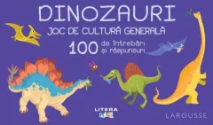 Coperta cărții Dinozauri. Joc de cultura generala. 100 de intrebari si raspunsuri