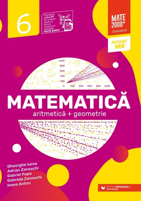 Coperta cărții Matematică. Aritmetică, geometrie. Clasa a VI-a. Standard