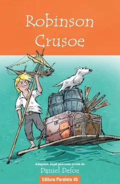 Coperta cărții Robinson Crusoe (repovestire)