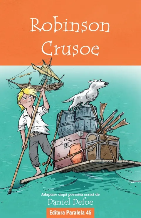 Coperta cărții Robinson Crusoe (repovestire)
