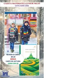 Coperta cărții Gazeta Matematica Junior nr. 153, Ianuarie 2026 (Bonus: Carte de lectura Osma din Oz de Lyman Frank Baum)