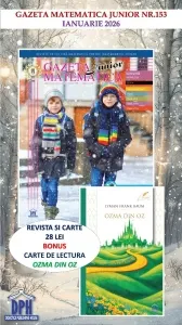 Coperta cărții Gazeta Matematica Junior nr. 153, Ianuarie 2026 (Bonus: Carte de lectura Osma din Oz de Lyman Frank Baum)