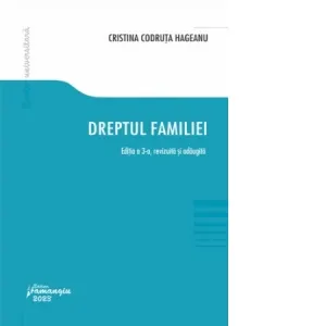 Coperta cărții Dreptul familiei. Editia a 3-a