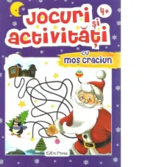 Coperta cărții Jocuri si activitati cu Mos Craciun, 4+ ani