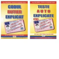 Coperta cărții Pachet auto Ion Herea (2 carti): 1. Codul rutier explicat; 2. Teste auto explicate. Categoria B
