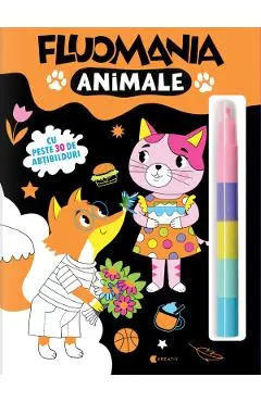 Coperta cărții fluomania. animale
