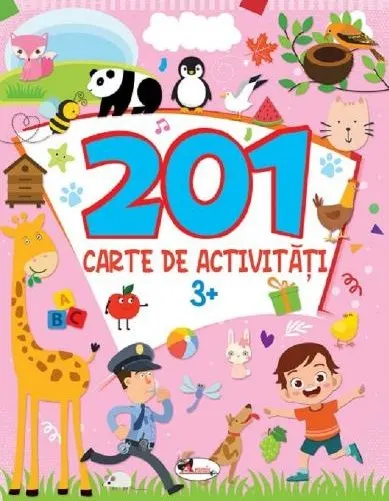 Coperta cărții 201 carte de activitati 3 ani+
