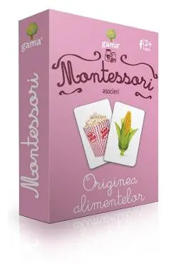 Coperta cărții Montessori. Asocieri: Originea alimentelor