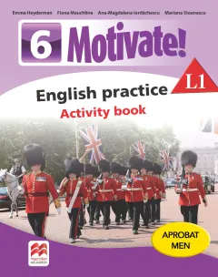 Coperta cărții Motivate! English practice. Activity book. L 1. Lectia de engleza (clasa a VI-a)