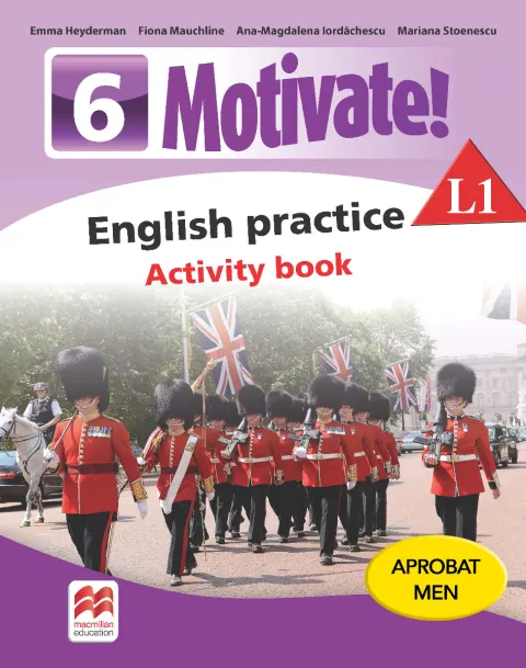 Coperta cărții Motivate! English practice. Activity book. L 1. Lectia de engleza (clasa a VI-a)