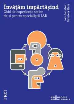 Coperta cărții Învățăm împărtășind. Ghid de experiențe scrise de și pentru specialiștii L&D