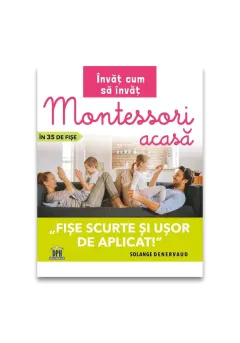 Coperta cărții Invat cum sa invat: Montessori acasa in 35 de fise - fise scurte si usor de aplicat