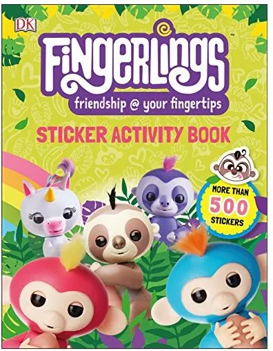 Coperta cărții Fingerlings Sticker Activity Book
