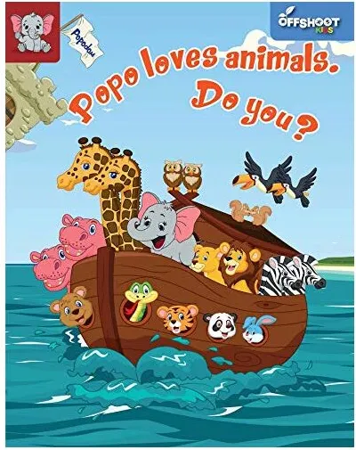 Coperta cărții Popo Loves Animals. Do You?