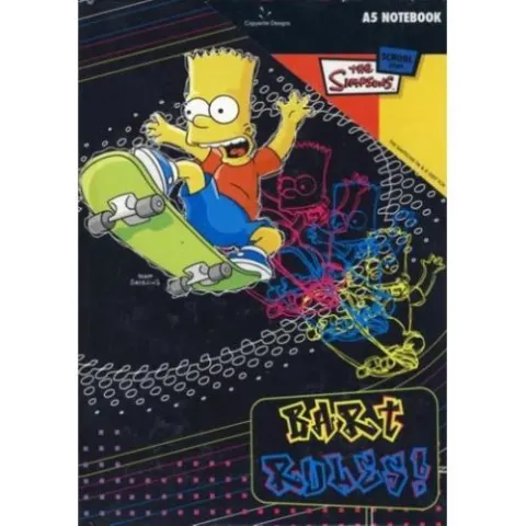 Coperta cărții Bart Simpson A5 Notebook
