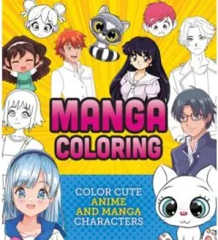 Coperta cărții Manga Colouring Book
