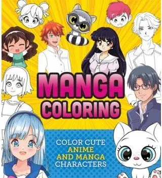 Coperta cărții Manga Colouring Book