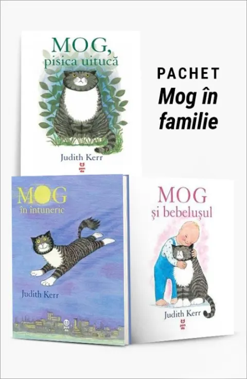 Coperta cărții Pachet Mog în familie. MOG, pisica uitucă/MOG în întuneric/MOG și bebelușul - Judith Kerr
