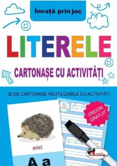 Coperta cărții Literele. Cartonase cu activitati