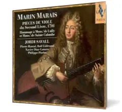 Coperta cărții Marin Marais - Pièces de viole, 2e livre (1701)