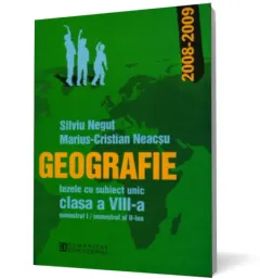 Coperta cărții Geografie. Tezele cu subiect unic, pentru clasa a VIII-a