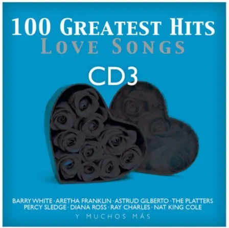 Coperta cărții 100 Greatest Hits Love Songs CD3